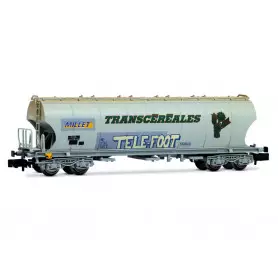 Wagon trémie transport de céréales « Millet », graffitis « Telefoot » ép. VI - SNCF - N 1/160 - ARNOLD HN6705