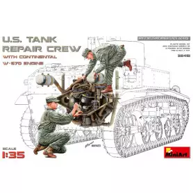Mécaniciens US avec moteur W-670 - échelle 1/35 - MINIART 35461