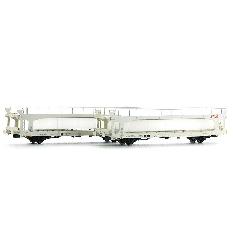 2x wagons porte autos TA 260 Less STVA Wincar SNCF Ep V - HO - LS Models 30703