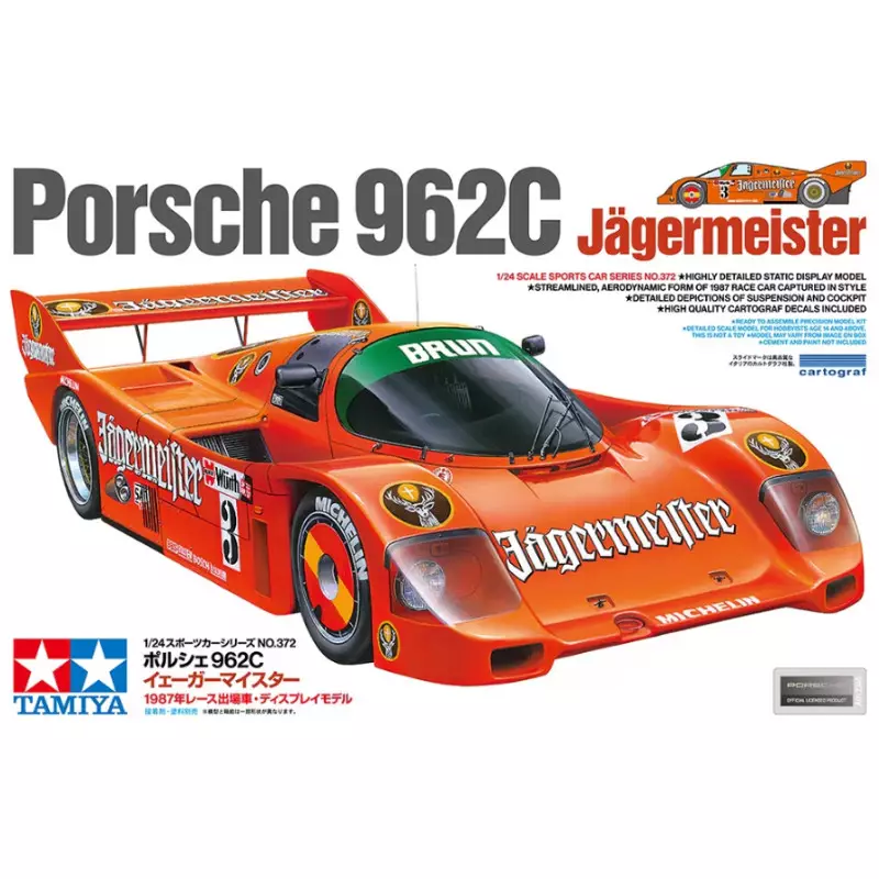 Porsche 962C Jägermeister - échelle 1/24 - TAMIYA 24372