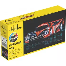 Porsche 962 kit avec peinture - échelle 1/43 - HELLER 56109