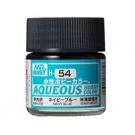 H-054 Navy Blue satiné Mr Hobby Gunze Aqueous - pot acrylique 10 ml