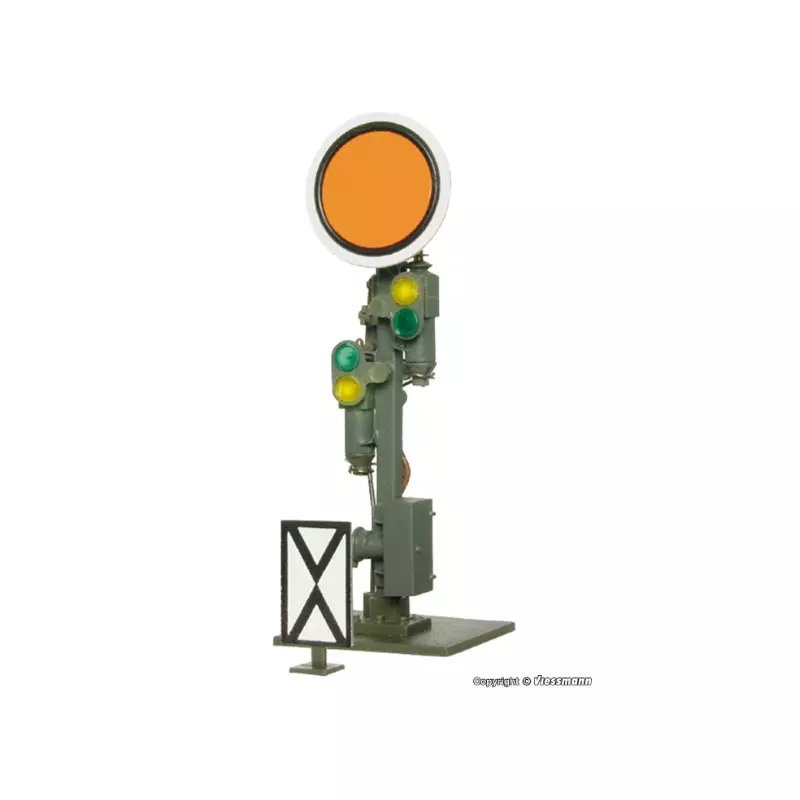 Signal distant de sémaphore, disque mobile - HO 1/87 - VIESSMANN 4509