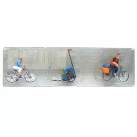 Balade en vélo familiale - HO 1/87 - PREISER 10638