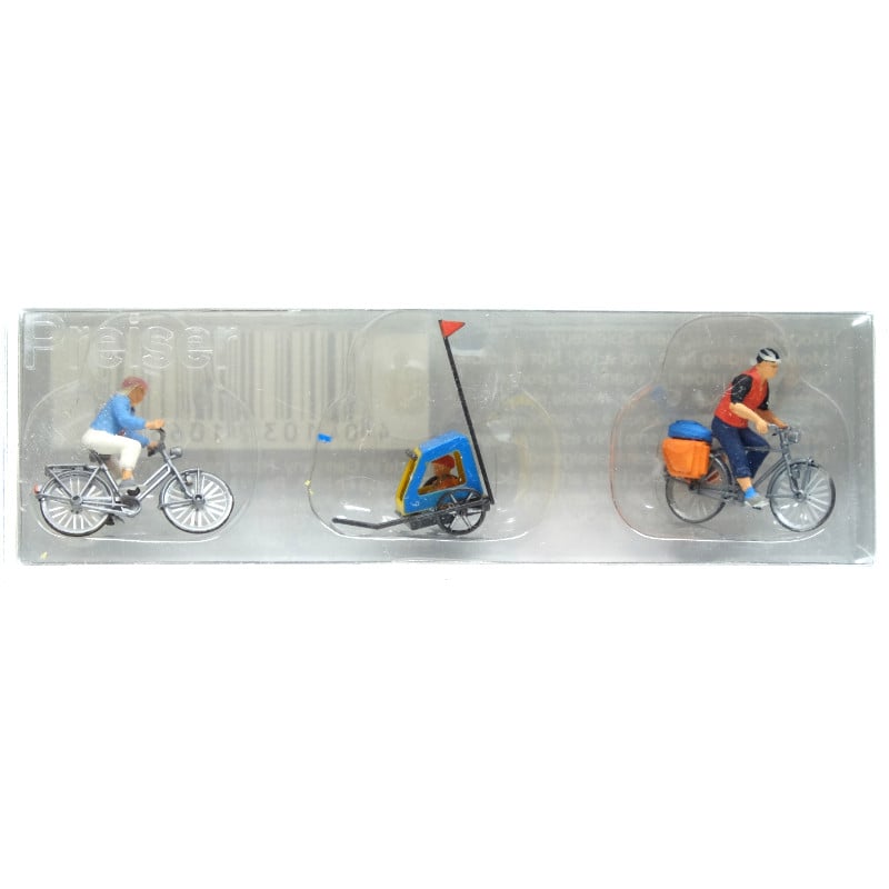 Balade en vélo familiale - HO 1/87 - PREISER 10638