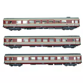 Set 3x voitures Grand Confort Etendard ép. IV - DC - LS Models 40084DC