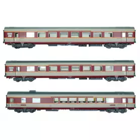Set 3x voitures Grand Confort Etendard ép. IV - DC - LS Models 40085DC