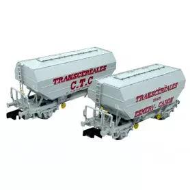 Set de 2 Céréaliers “Transcéréales Esmery-Caron et CTC”, SNCF Ep. IV - N 1/160 - REE NW-317