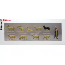 Berger et moutons - O 1/43 - PREISER 65325