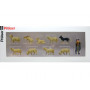 Berger et moutons - O 1/43 - PREISER 65325
