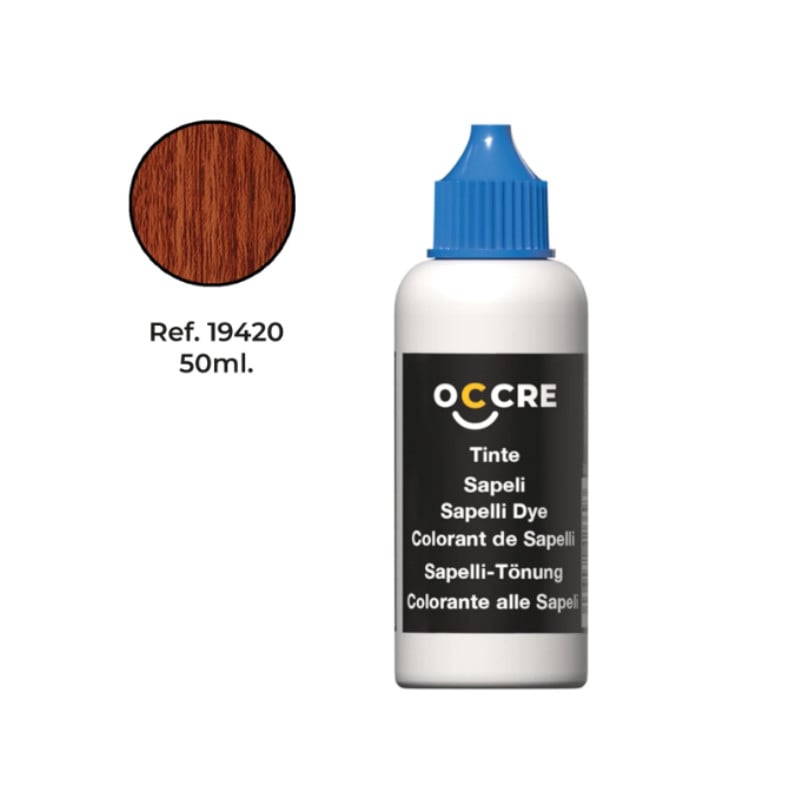 Colorant pour bois teinte sapelli 50ml - OCCRE 19420