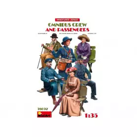 Passagers et conducteur d'omnibus - échelle 1/35 - MINIART 38092