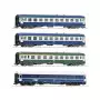 Coffret 4x voitures voyageurs SNCF "Arlberg-Express" ép. IV - HO 1/87 - ROCO 6200080