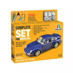 Porsche 911 - Coffret complet pour modélisme - Kit de démarrage - 1/24 - ITALERI 72013