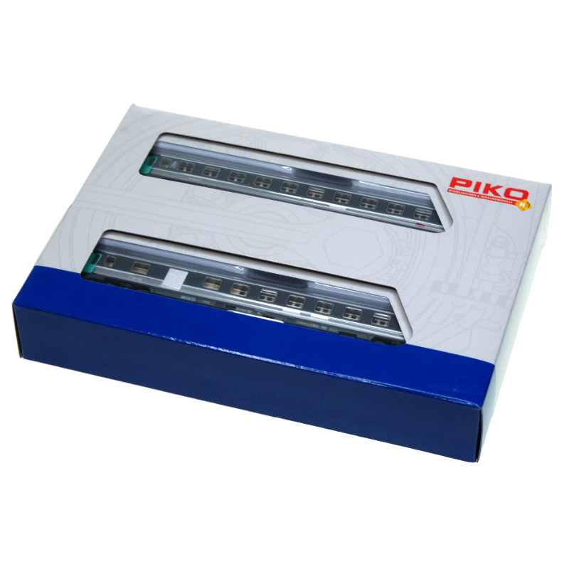 Piko 94506 Set de 2 voitures Corail, 2ème classe B11u/B6Du