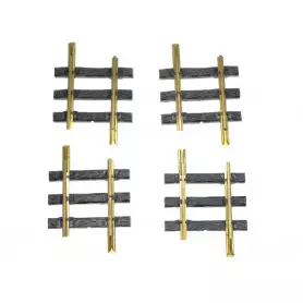 Lot de 4x rail droit 82 mm - G 1/22,5 - LGB 10080