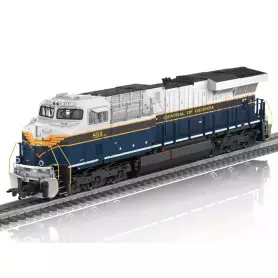 Locomotive diesel type GE ES44AC digitale son ép VI 3 RAILS - HO 1/87 - MARKLIN 38443