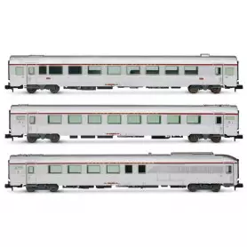 Coffret 3 voitures Mistral 69 et fourgon TEE Paris-Nice SNCF ép. IV - N 1/160 - ARNOLD HN4501