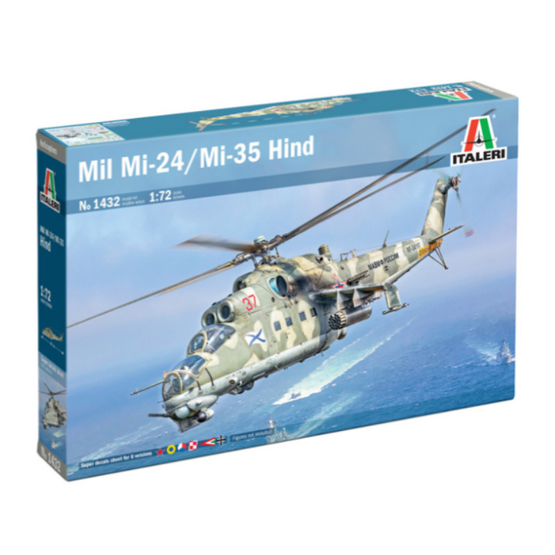 Hélicoptère Mil Mi-24/Mi-35 Hind - échelle 1/72 - ITALERI 1432