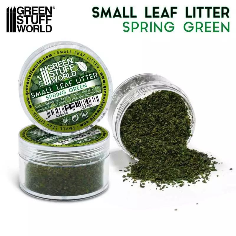 Feuilles Naturelles Petites - Vert Printemps - Green Stuff World 13246