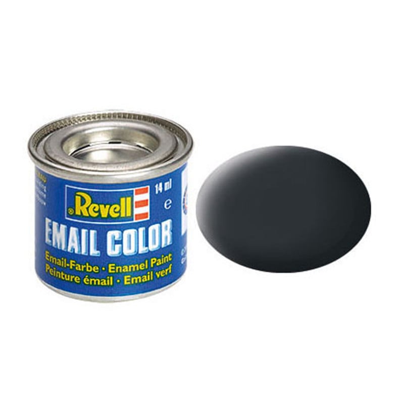 Gris anthracite mat Revell 09 peinture email enamel - 14ml - REVELL 32109