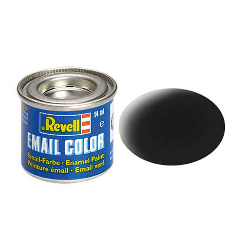 Noir mat Revell 08 peinture email enamel - 14ml - REVELL 32108