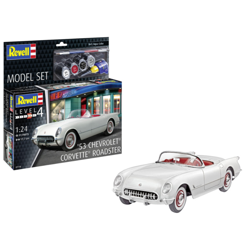 Chevrolet Corvette Roadster 1953 kit complet - 1/24 - REVELL 67718