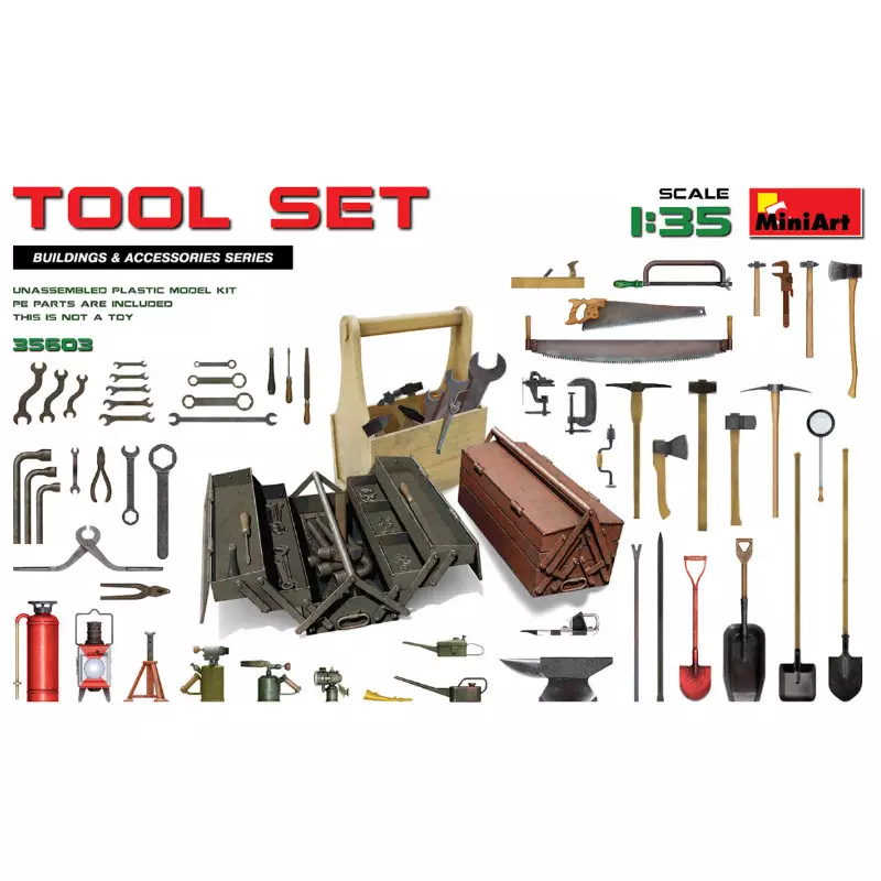 Set d'outils - échelle 1/35 - MINIART 35603