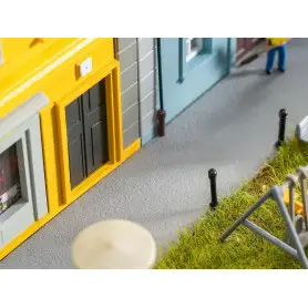 Feuille de décor en relief asphalte grain fin 300 x 120 mm - HO N - FALLER 170314