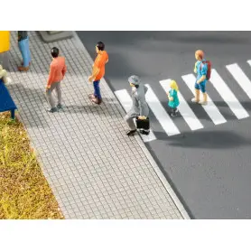 Feuille de décor en relief trottoir 300 x 120 mm - HO 1/87 - FALLER 170313