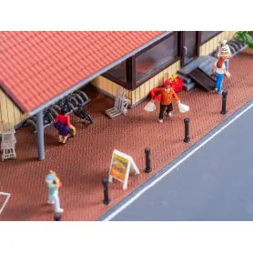 Feuille de décor en relief pavés de clinker 300 x 120 mm - HO 1/87 - FALLER 170316