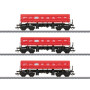 Set de 3x wagons à benne basculante Fas HO 1/87 ép. VI - MARKLIN 48458