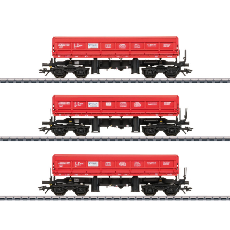 Set de 3x wagons à benne basculante Fas HO 1/87 ép. VI - MARKLIN 48458