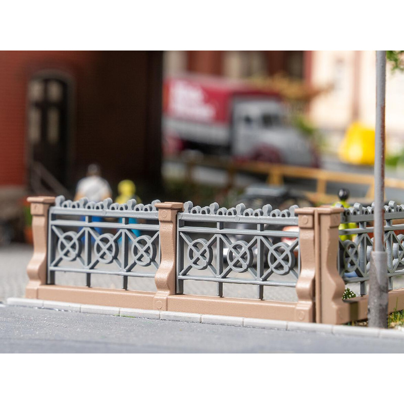 Clôture de villa, grise - HO 1/87 - FALLER 180426