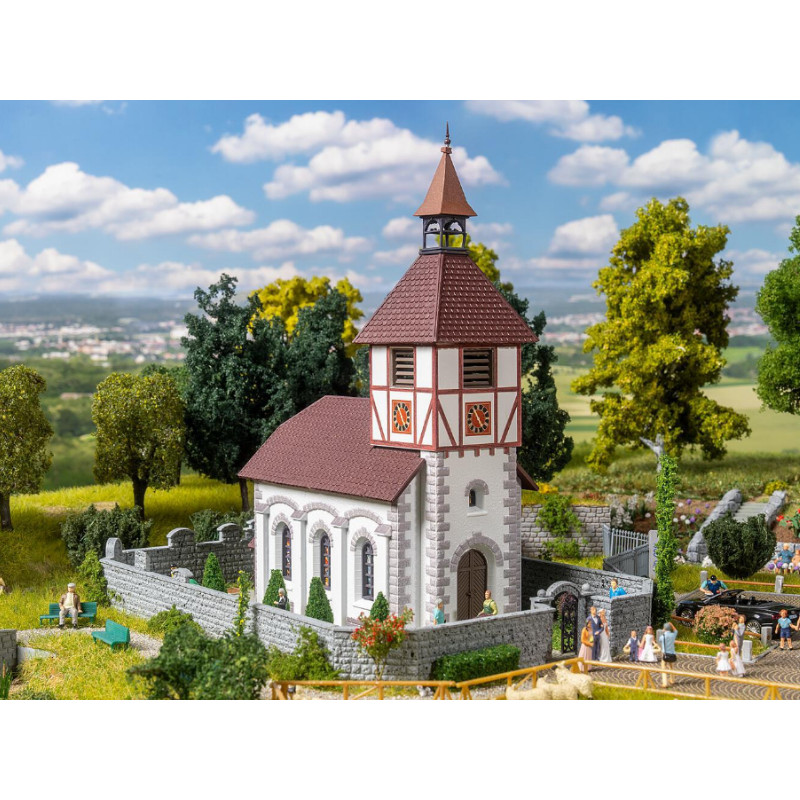 Eglise avec cimetière - HO 1/87 - FALLER 130679
