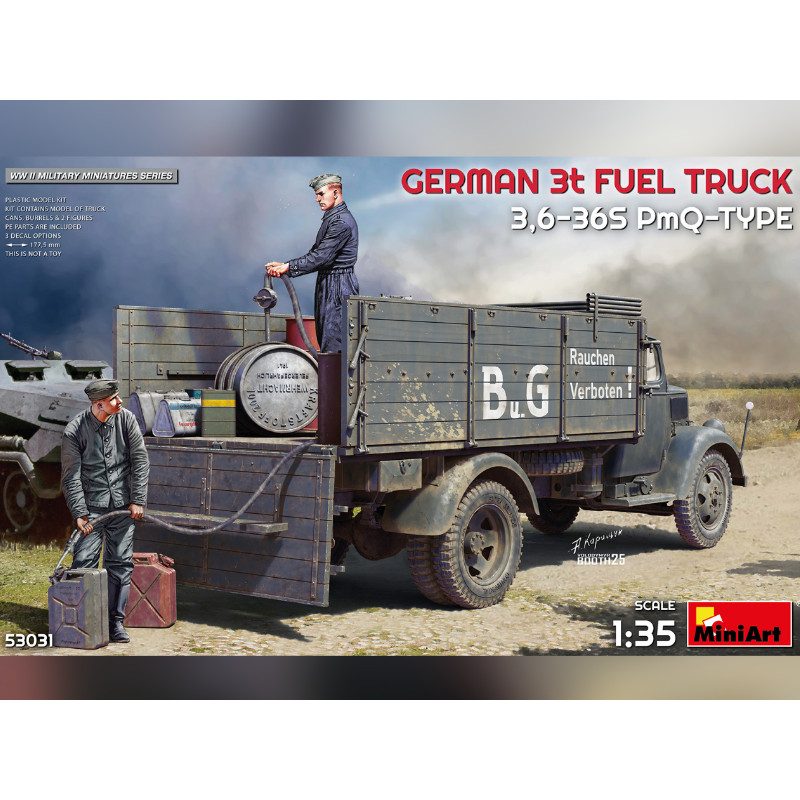 Camion-citerne allemand 3 tonnes 3,6-36S type PmQ - échelle 1/35 - MINIART 53031