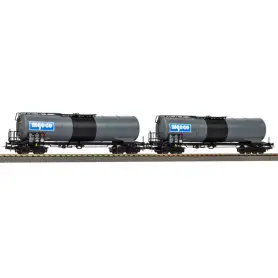 Set de 2x wagons citernes ALGECO SNCF ép. VI - HO 1/87 - PIKO 28316