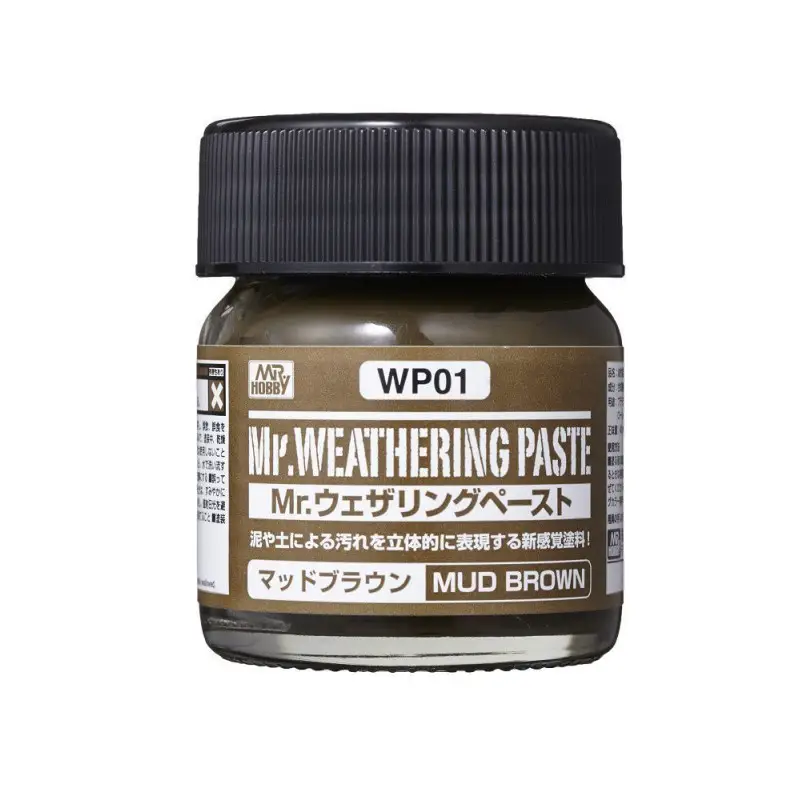 Pâte Weathering effet boue marron 40ml - MR HOBBY WP-01
