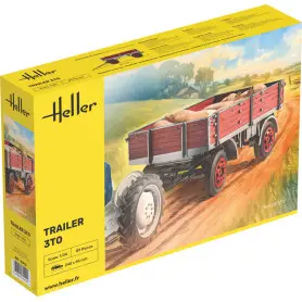 Remorque agricole 3 tonnes - échelle 1/24 - HELLER 81410