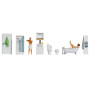Figurines thématiques "salle de bain" - HO 1/87 - NOCH 16289