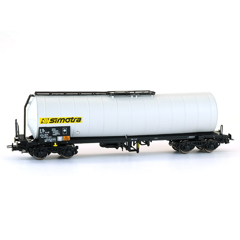 Wagon citerne gris à bogies livrée SIMOTRA ép. IV V - SNCF - HO - JOUEF HJ6173