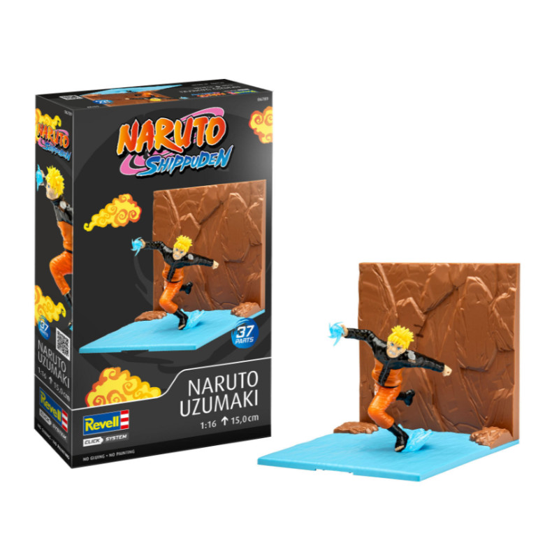 Maquette Naruto Uzumaki Click System à encliqueter, pré-peinte - 1/16 - REVELL 06789