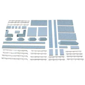 Ensemble d'escaliers et rembardes - HO 1/87 - FALLER 180519