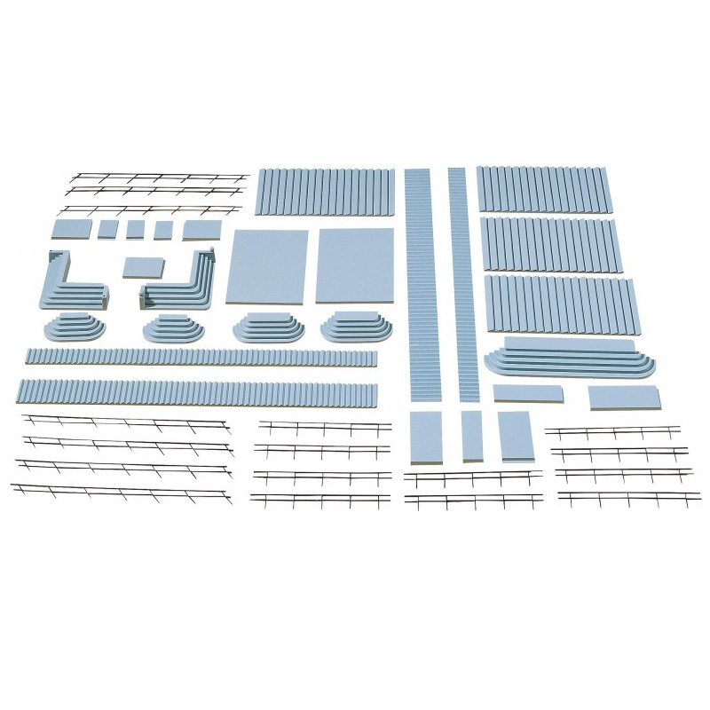 Ensemble d'escaliers et rembardes - HO 1/87 - FALLER 180519
