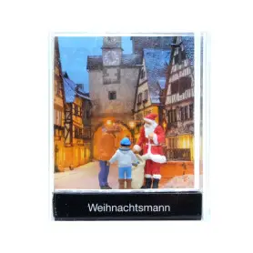 Père-Noël et passants - HO 1/87 - PREISER 99600