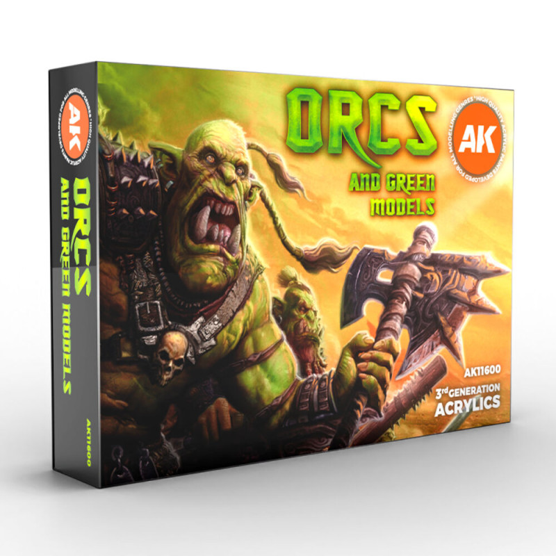 Set couleurs Orcs et figurines vertes - AK INTERACTIVE AK11600