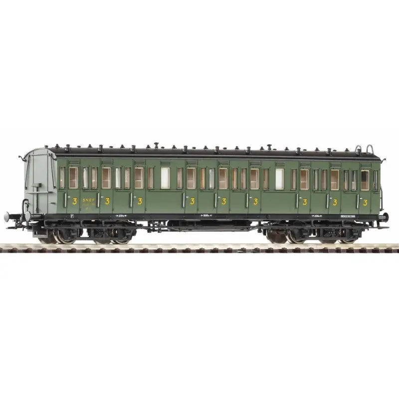 Voiture à Compartiments 3ème classe SNCF ép III - HO 1/87 - PIKO 53329