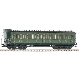 Voiture à Compartiments 3ème classe avec guérite SNCF ép III - HO 1/87 - PIKO 53337