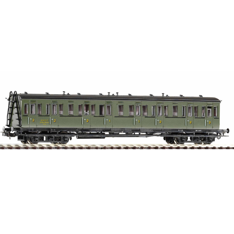 Voiture à Compartiments mixte 1ère/2ème classe SNCF ép III - HO 1/87 - PIKO 53338