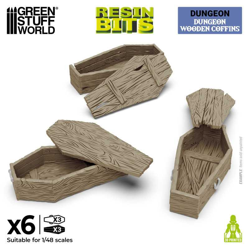 3x cercueils - 1/48 - Green Stuff World 12721
